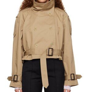 Acne Studios Beige Double-Breasted Jacket by Acne Studios